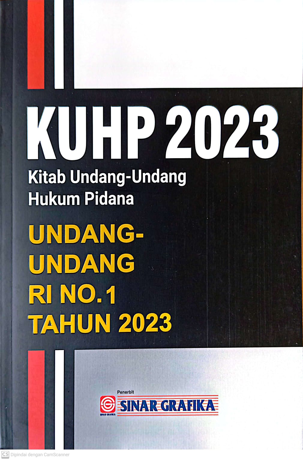 Cover KUHP 2023 Kitab Undang-Undang Hukum Pidana Undang-Undang RI No.1 Tahun 2023